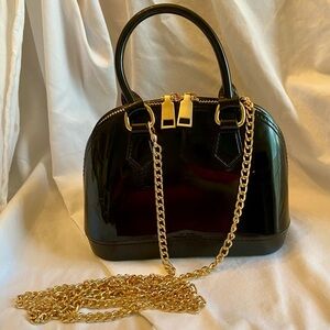 Mini Black Patent Purse